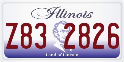 IL license plate Z832826