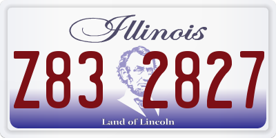 IL license plate Z832827