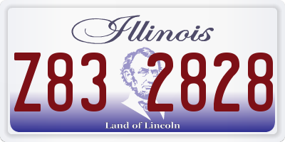 IL license plate Z832828