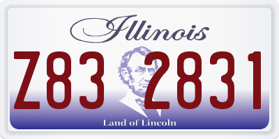 IL license plate Z832831