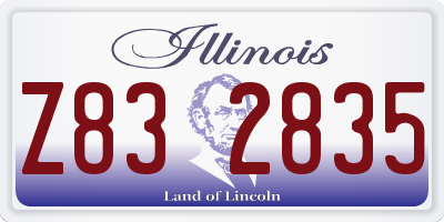 IL license plate Z832835