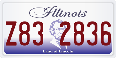 IL license plate Z832836