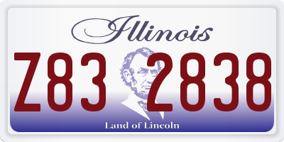 IL license plate Z832838