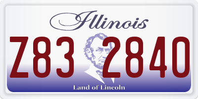 IL license plate Z832840
