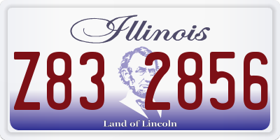 IL license plate Z832856