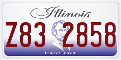 IL license plate Z832858