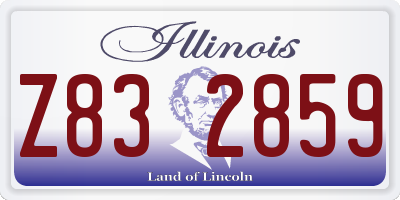 IL license plate Z832859