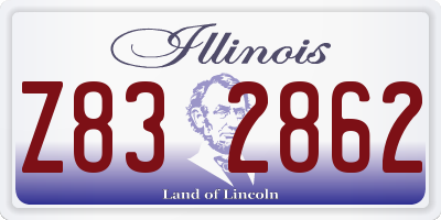 IL license plate Z832862