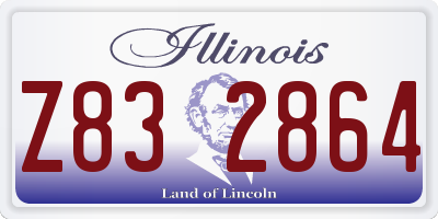 IL license plate Z832864