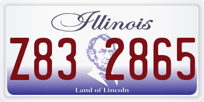 IL license plate Z832865