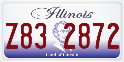 IL license plate Z832872