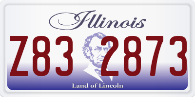 IL license plate Z832873