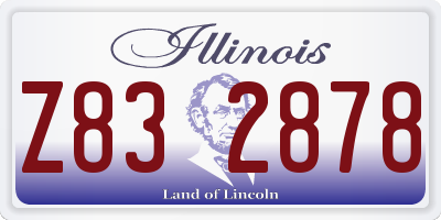 IL license plate Z832878