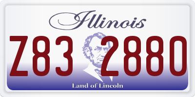 IL license plate Z832880