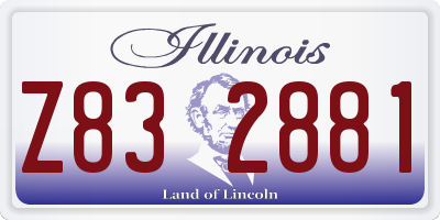 IL license plate Z832881