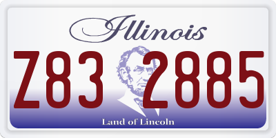 IL license plate Z832885