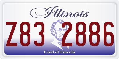 IL license plate Z832886