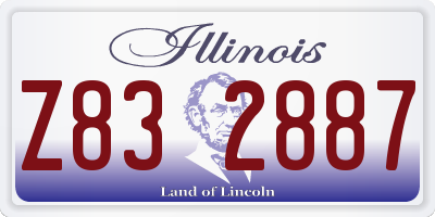 IL license plate Z832887