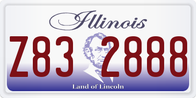 IL license plate Z832888