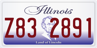 IL license plate Z832891
