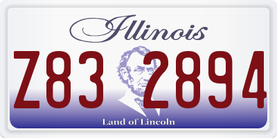 IL license plate Z832894