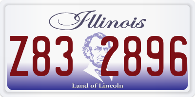 IL license plate Z832896