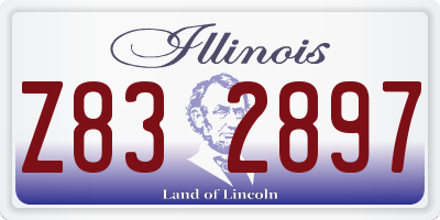 IL license plate Z832897