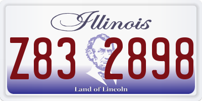 IL license plate Z832898