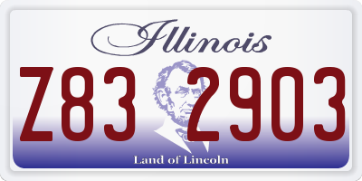 IL license plate Z832903