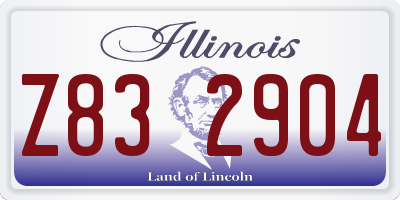 IL license plate Z832904
