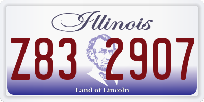 IL license plate Z832907