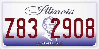 IL license plate Z832908