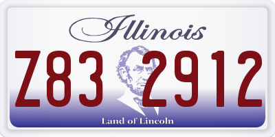 IL license plate Z832912