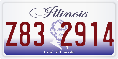 IL license plate Z832914