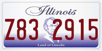 IL license plate Z832915