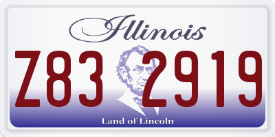 IL license plate Z832919