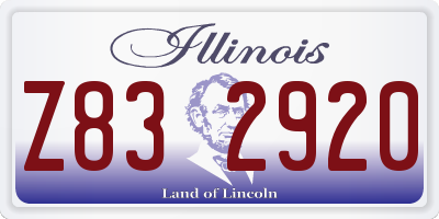 IL license plate Z832920