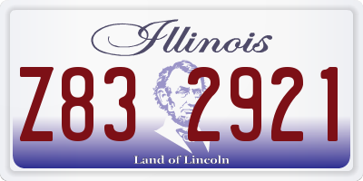 IL license plate Z832921