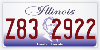 IL license plate Z832922