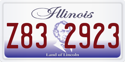 IL license plate Z832923