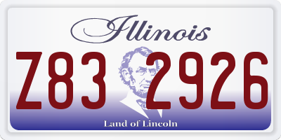 IL license plate Z832926