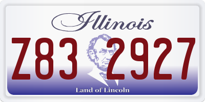 IL license plate Z832927
