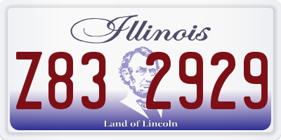 IL license plate Z832929