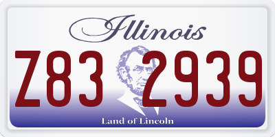 IL license plate Z832939
