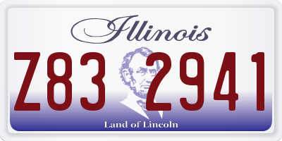 IL license plate Z832941