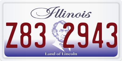 IL license plate Z832943