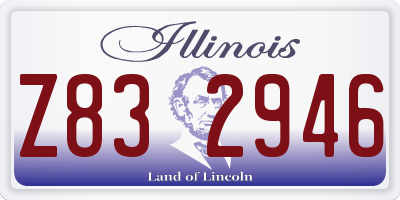 IL license plate Z832946