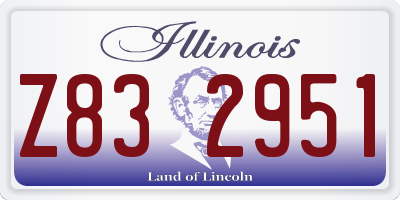 IL license plate Z832951