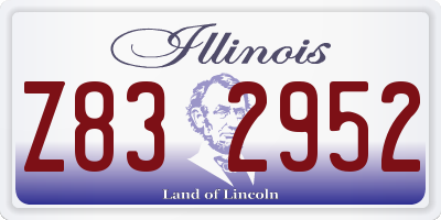IL license plate Z832952
