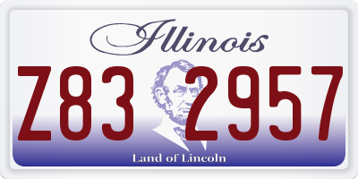 IL license plate Z832957